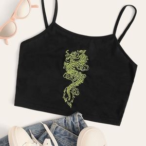 Black and Green Dragon Tank
